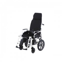 Кресло-коляска электрическая, раскладываемая в горизонталь, с self-откидной спинкой MET COMFORT 85